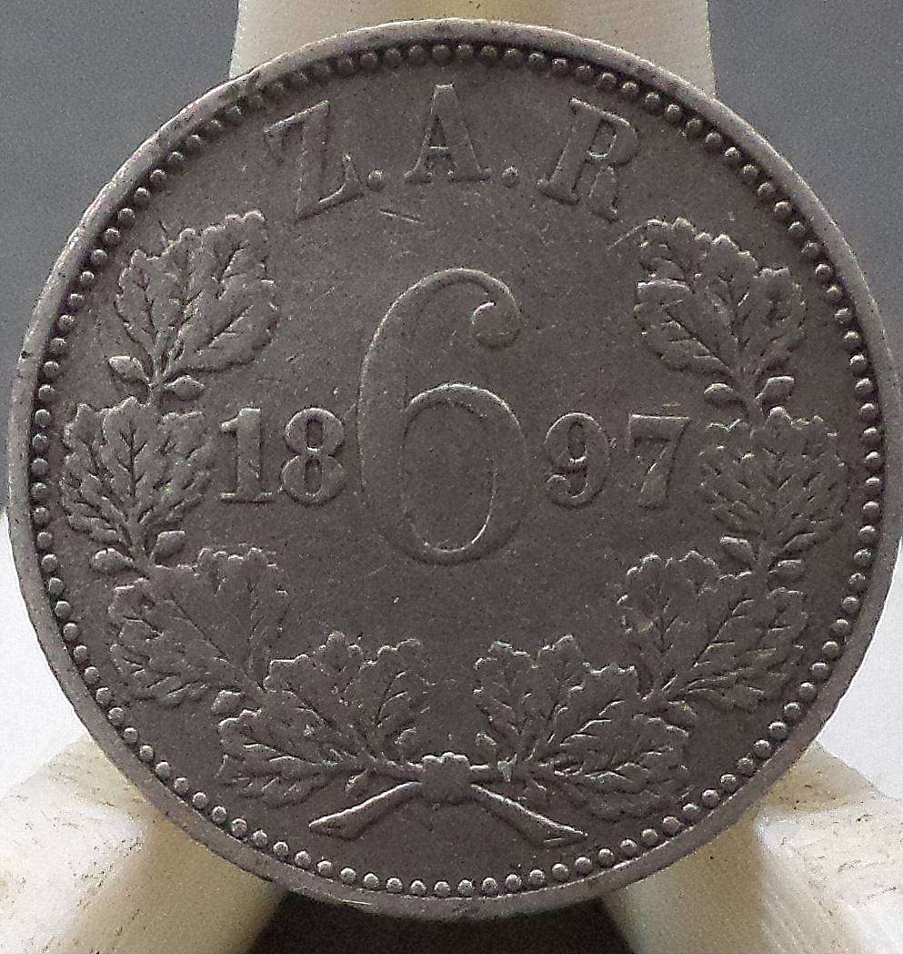 ZAR 6 Pence 1897