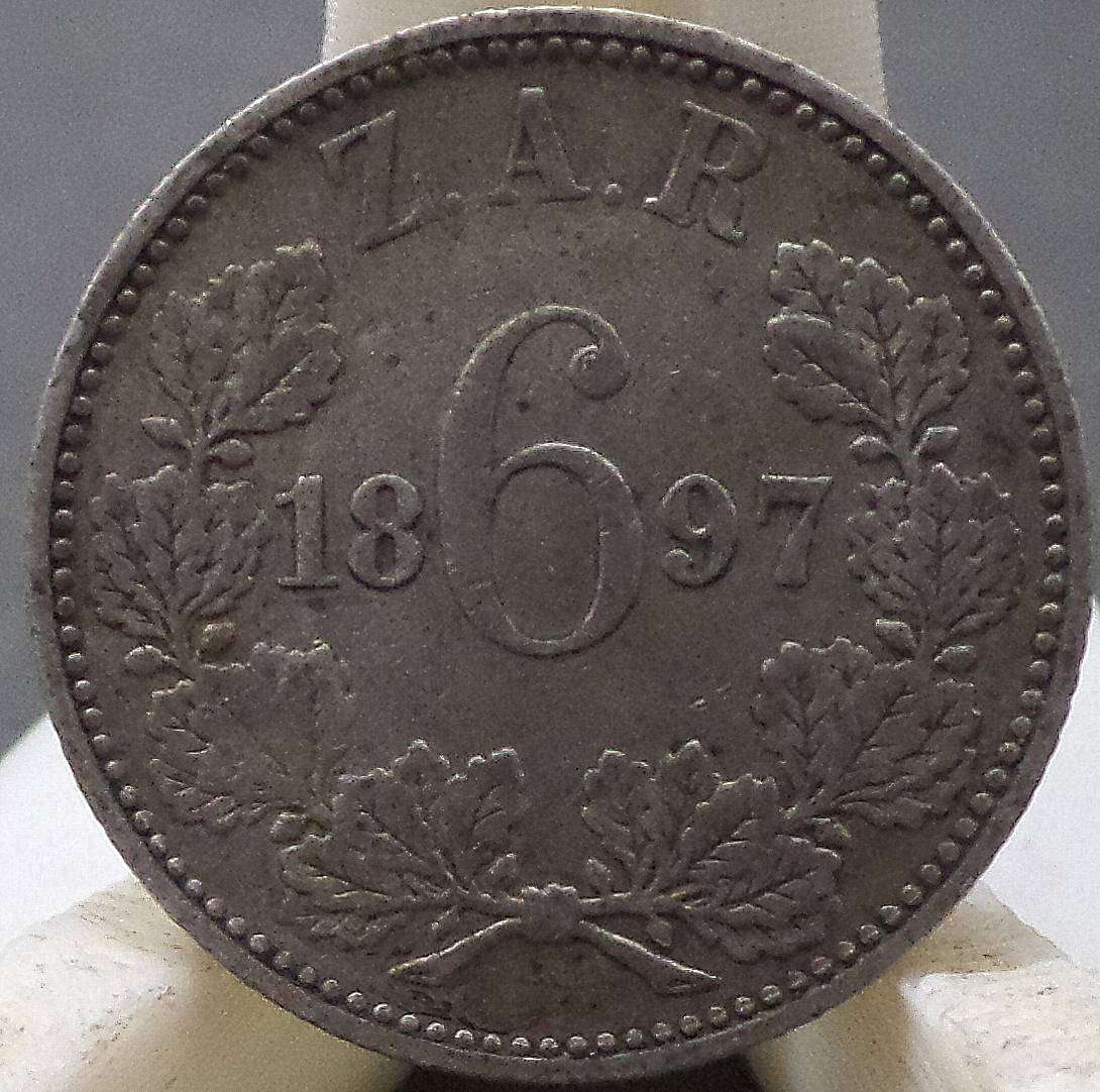 ZAR 6 Pence 1897