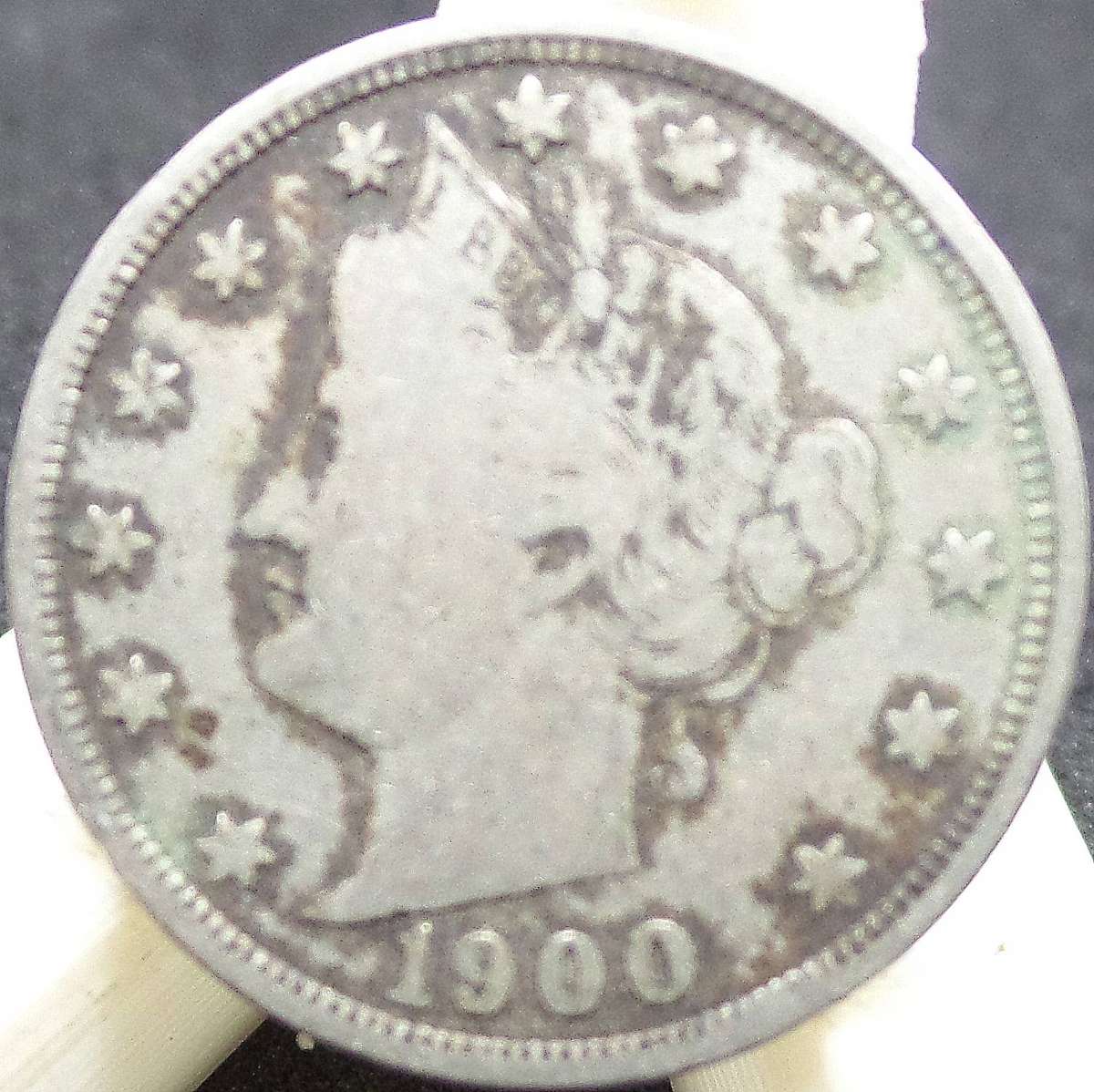 *R1 Auction* USA 5 Cents 1900 - Barber Nickel