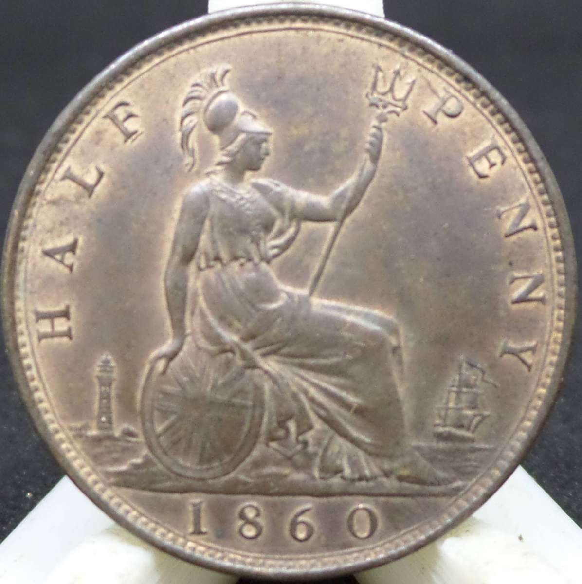 *R1 Auction* UK 1/2 Penny 1860 - Great condition