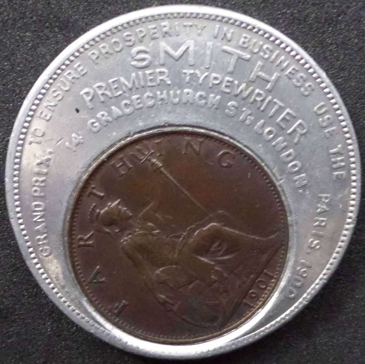 *R1 Auction* Good Luck Farthing by Smith Typewriters