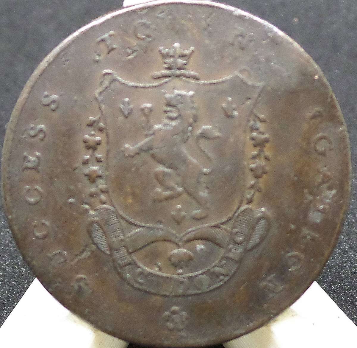 *R1 Auction* 1793 Lancashire Manchester Half Penny token