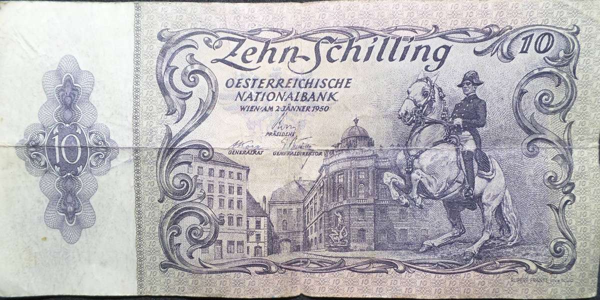 *R1 Auction* Austria 10 Schillings 1950