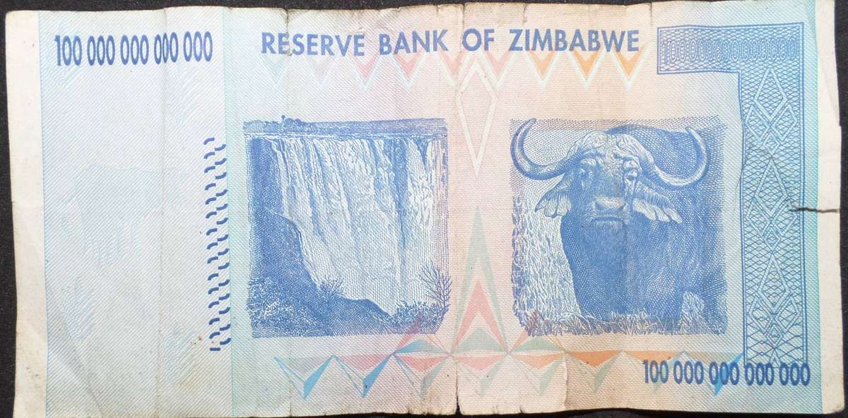 *R1 Auction* Zimbabwe 100 Trillion dollars 2008 - 'USED' condition