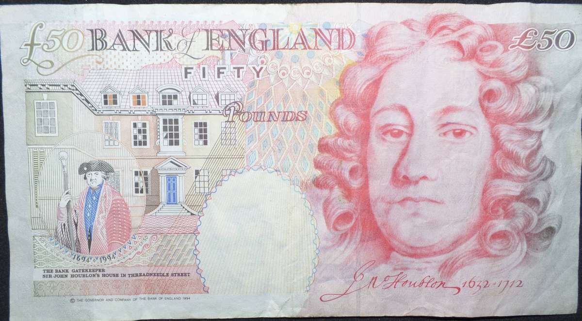 England 50 Pounds 1994