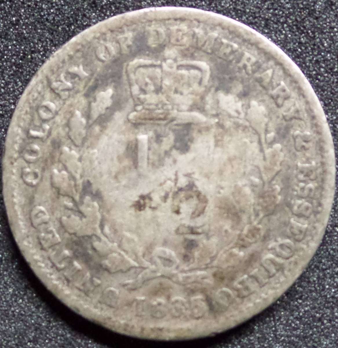 British Guyana - Demerary & Essequibo 1/2 Gulden 1835 - *Scarce*
