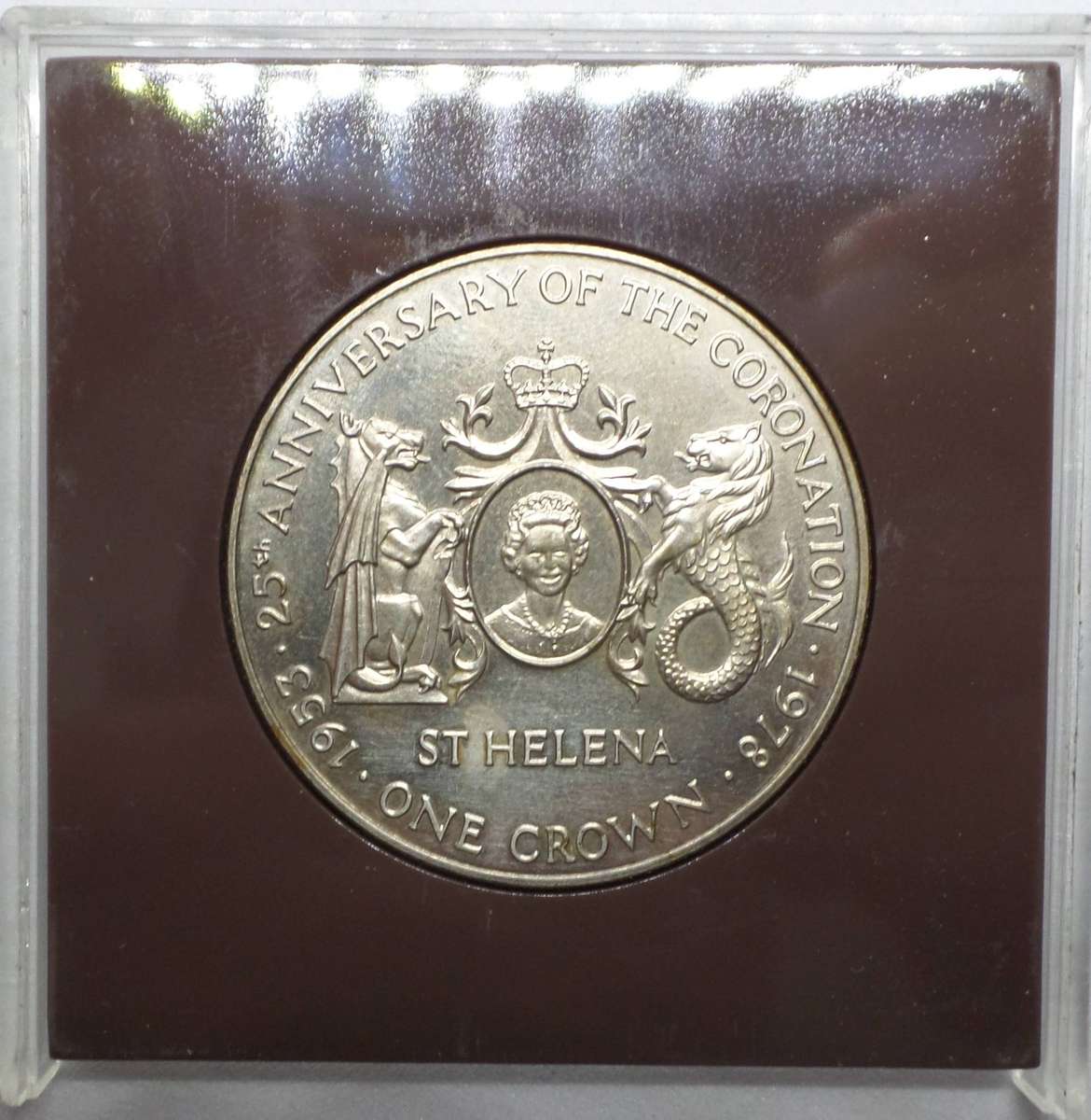 *R1 Auction* 1978 St Helena Crown - 25yrs Coronation