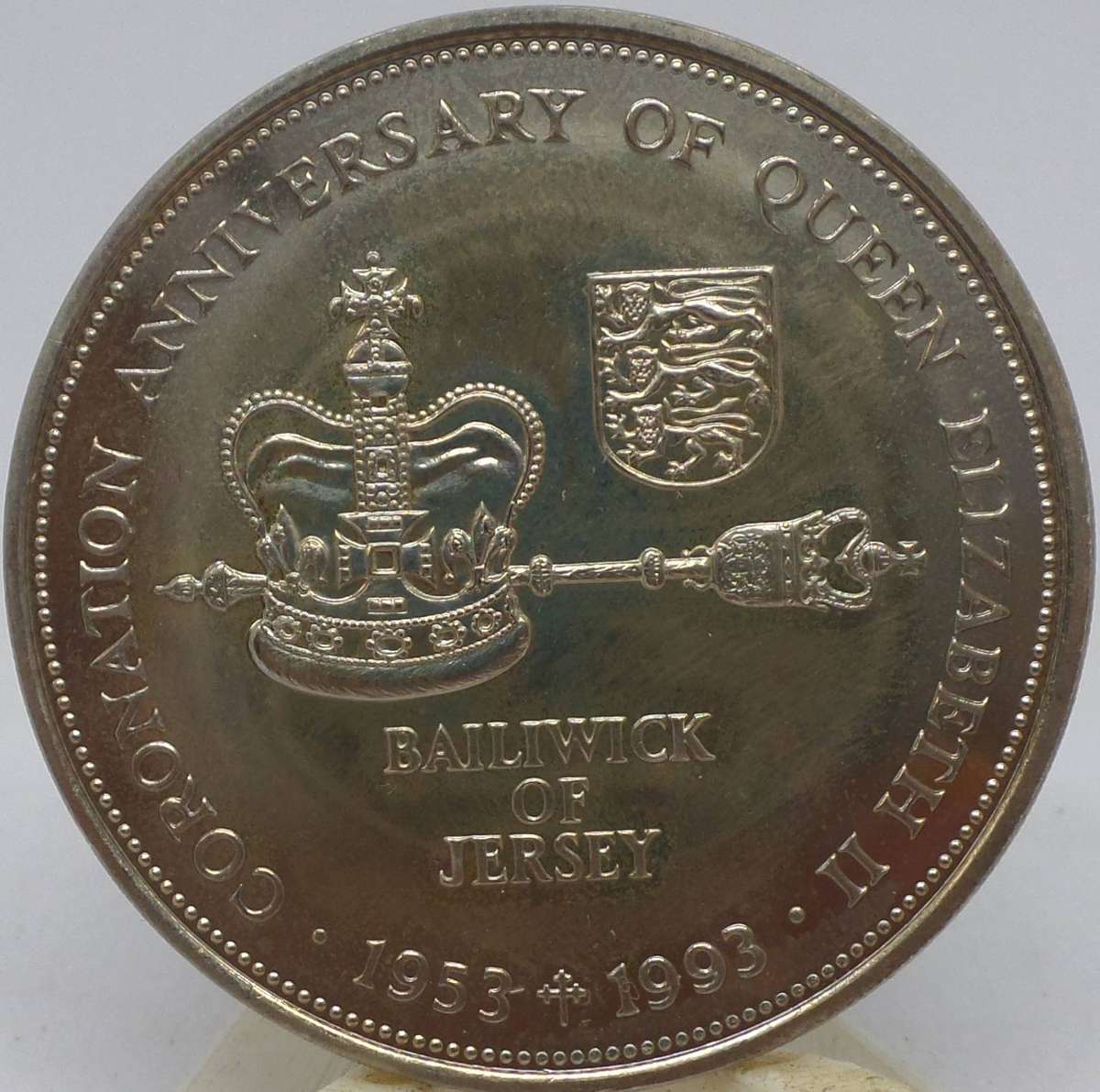 *R1 Auction* Jersey 2 Pounds 1993 - 40yrs QEII