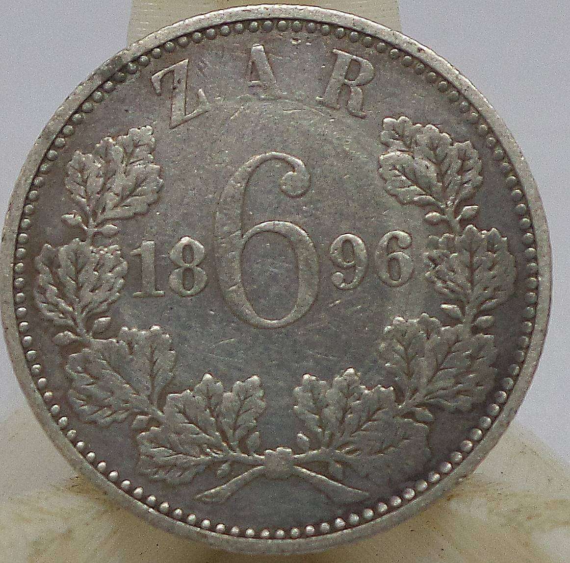 *R1 Auction* ZAR 6d 1896