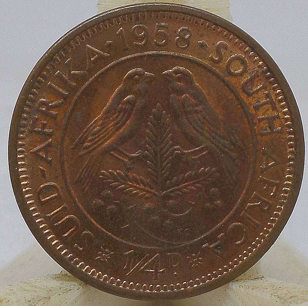 SA Union 1/4 Penny 1958 - Beautiful condition