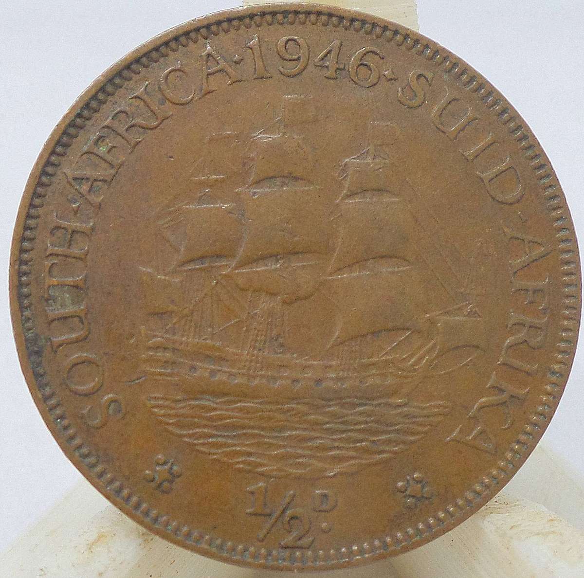 SA Union 1/2 Penny 1946