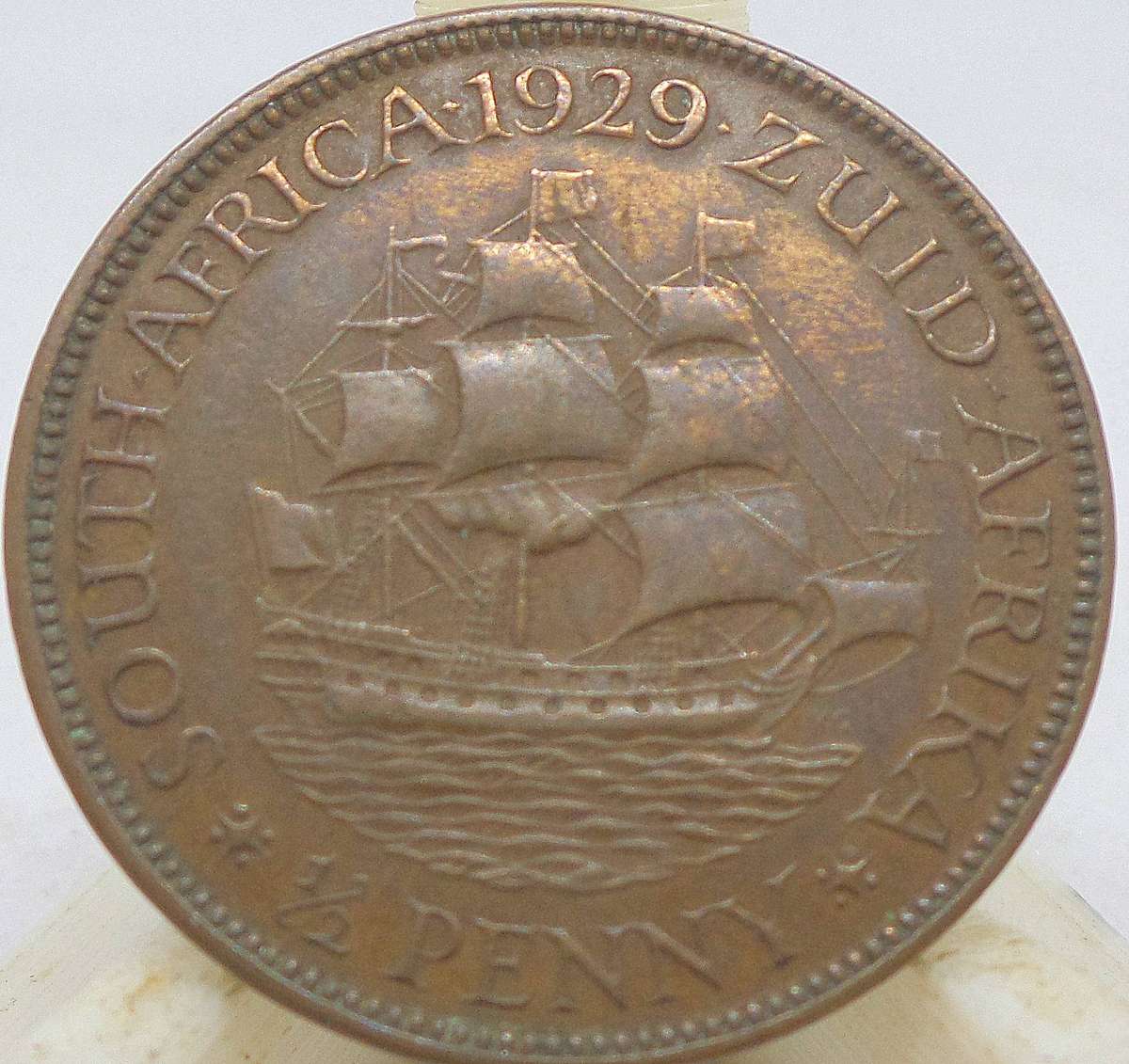 SA Union 1/2 Penny 1929 - Nice condition
