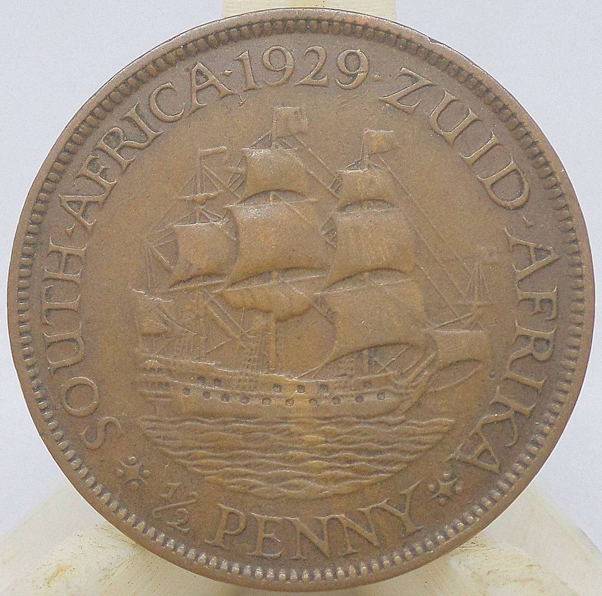 SA Union 1/2 Penny 1929 - Nice condition