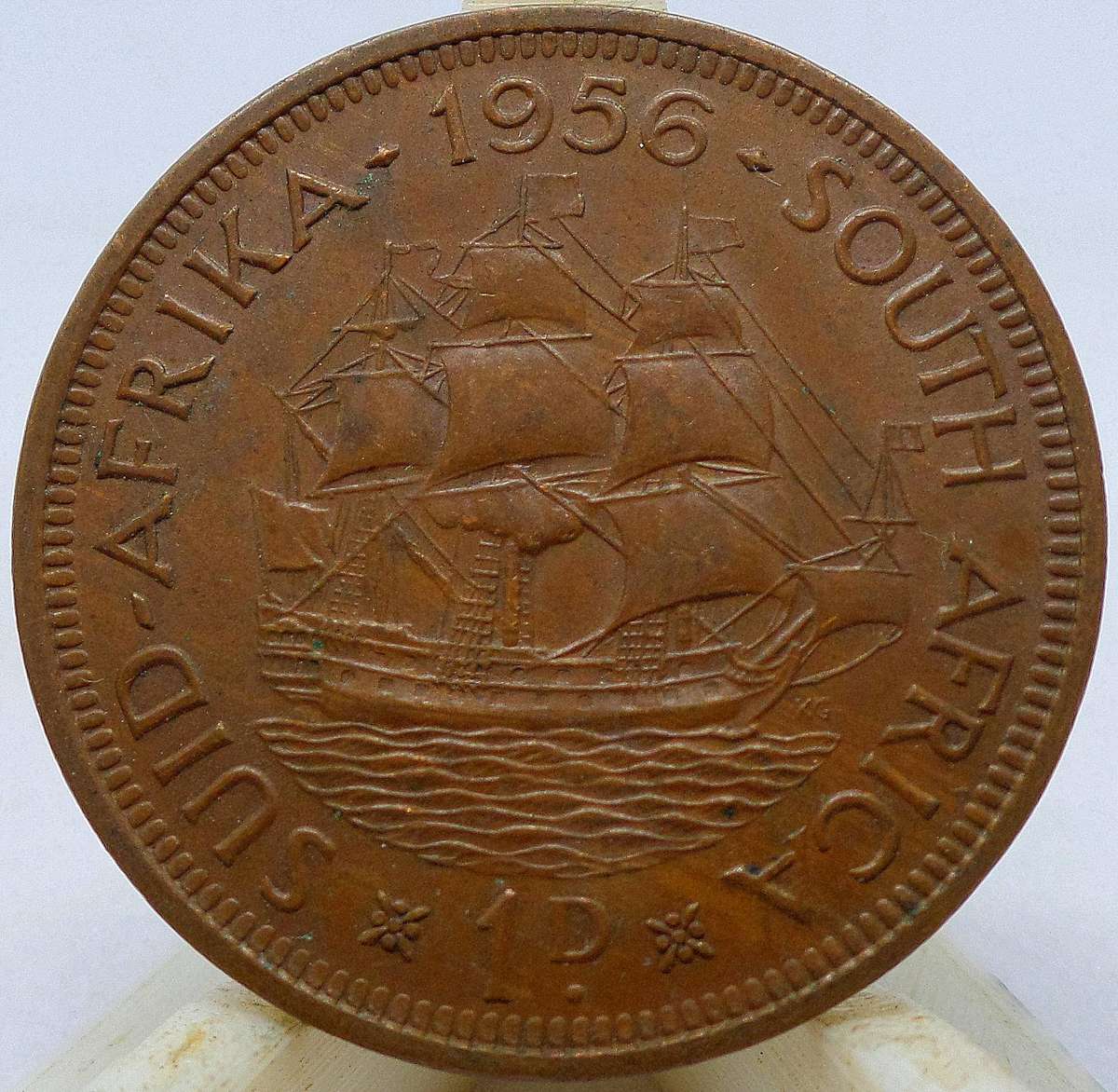 SA Union 1 Penny 1956 - Good condition