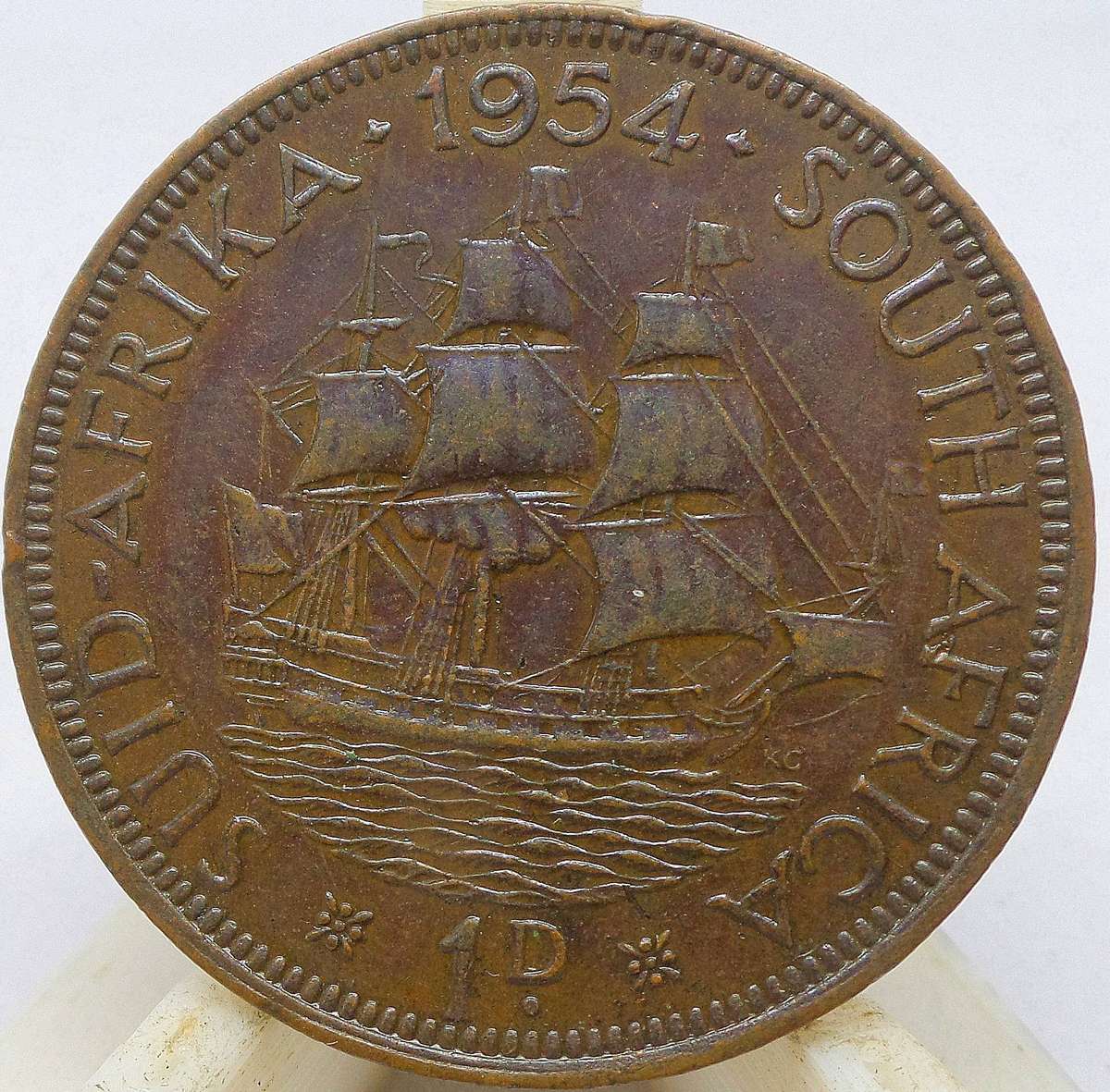 SA Union 1 Penny 1954 - Beautiful condition