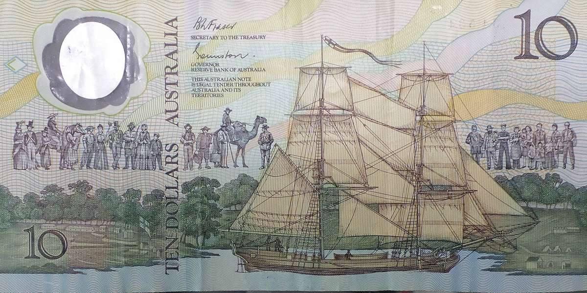 Australia 10 Dollars 1988 - 200yrs colonization of Australia