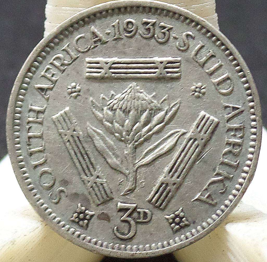 SA Union 3 Pence 1933