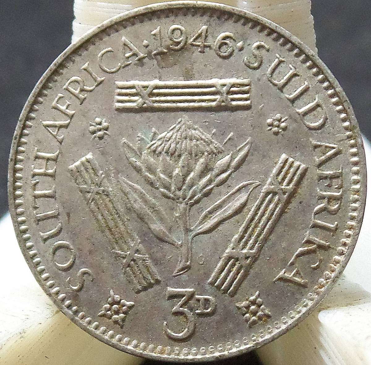 SA Union 3 Pence 1946 - Nice condition