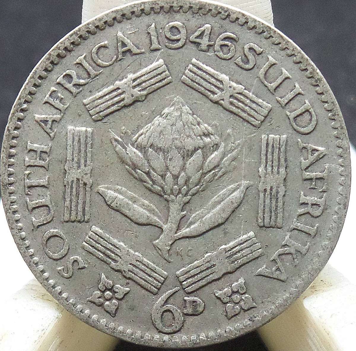 SA Union 6 Pence 1946