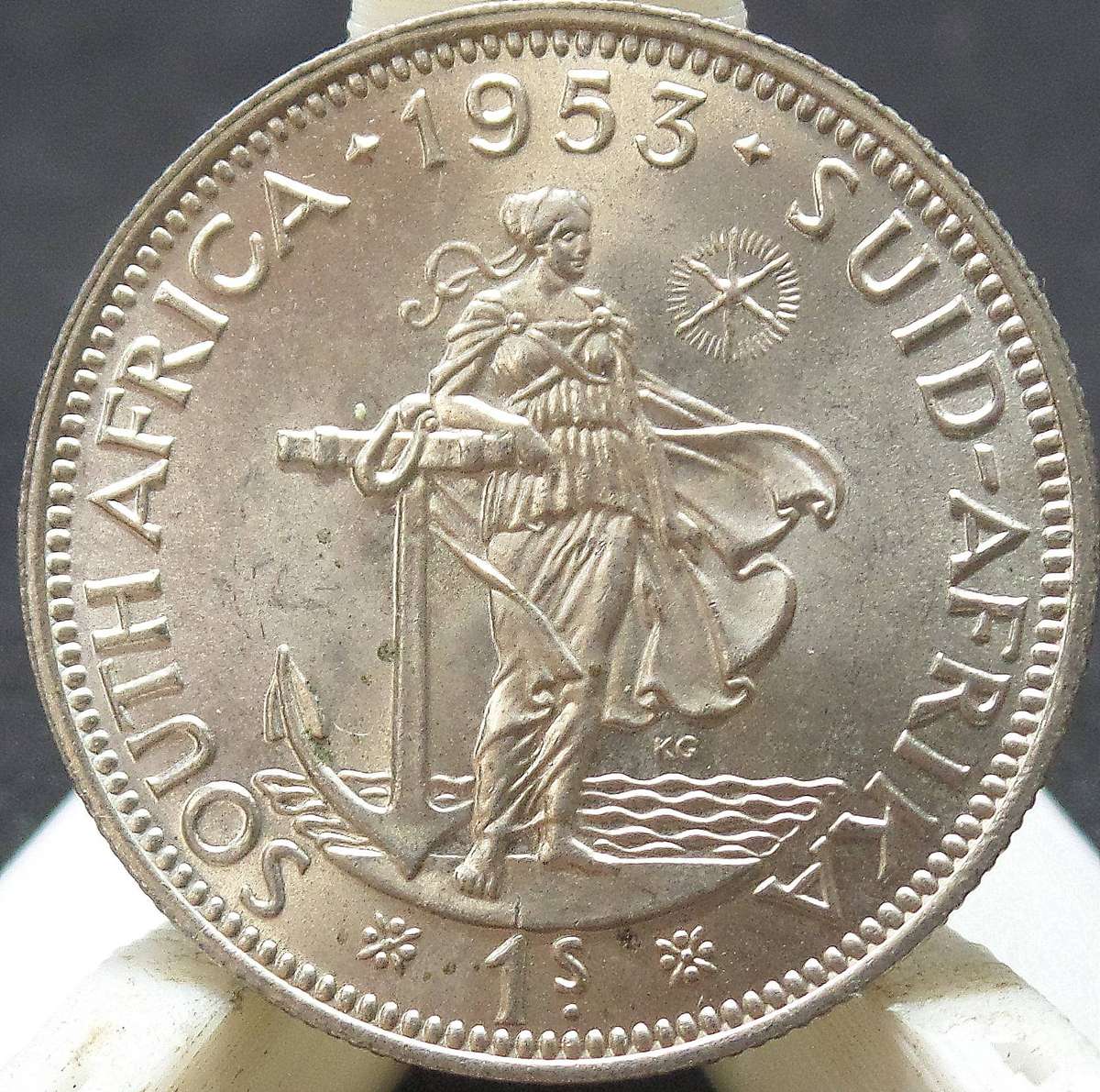 SA Union 1 Shilling 1953 - UNC condition
