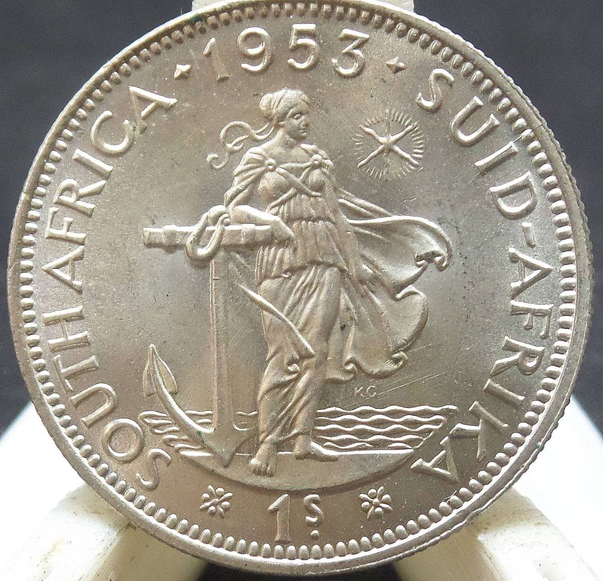 SA Union 1 Shilling 1953 - UNC condition