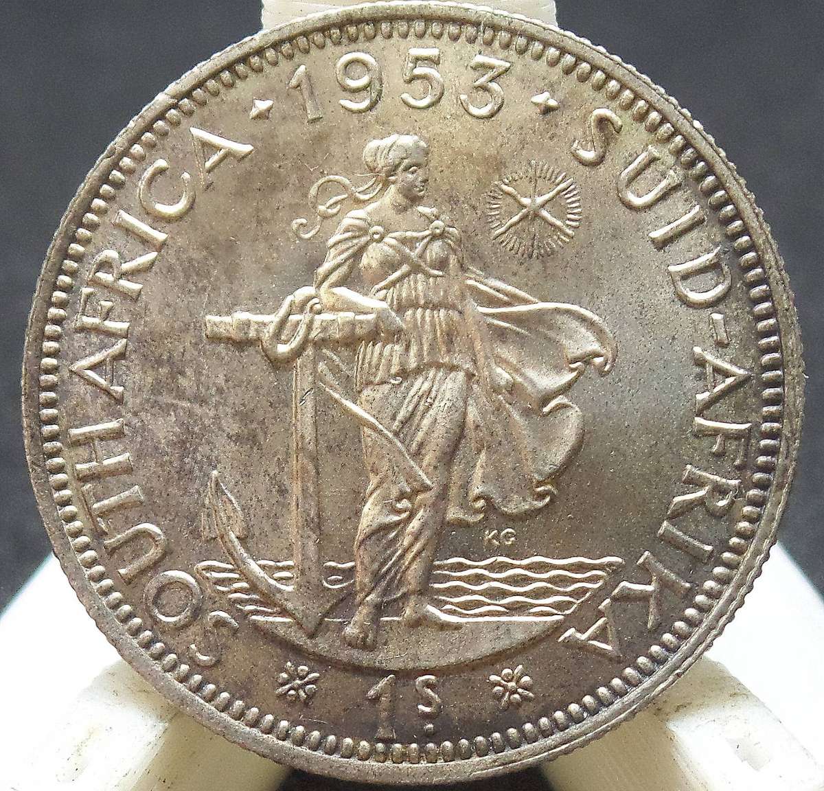 SA Union 1 Shilling 1953 - UNC condition