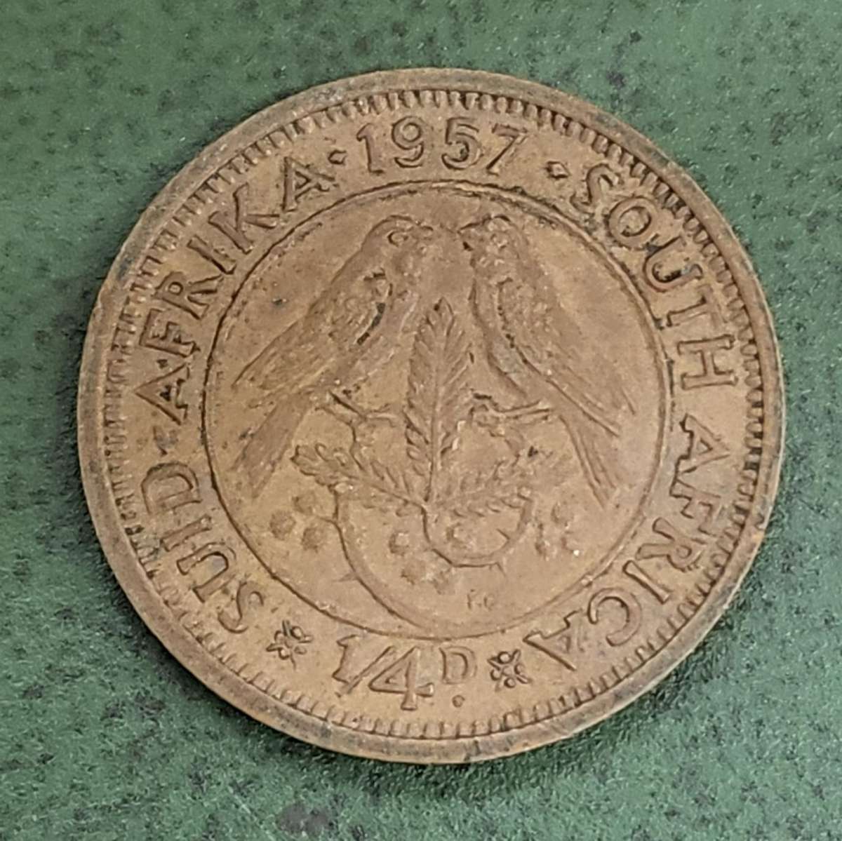 Union 1/4 Penny 1957