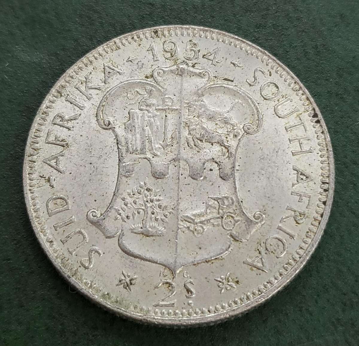 Union 2 Shillings 1954