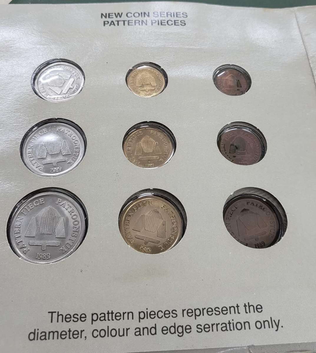 **R1 Auction** SA Mint 1989 new coin pattern set