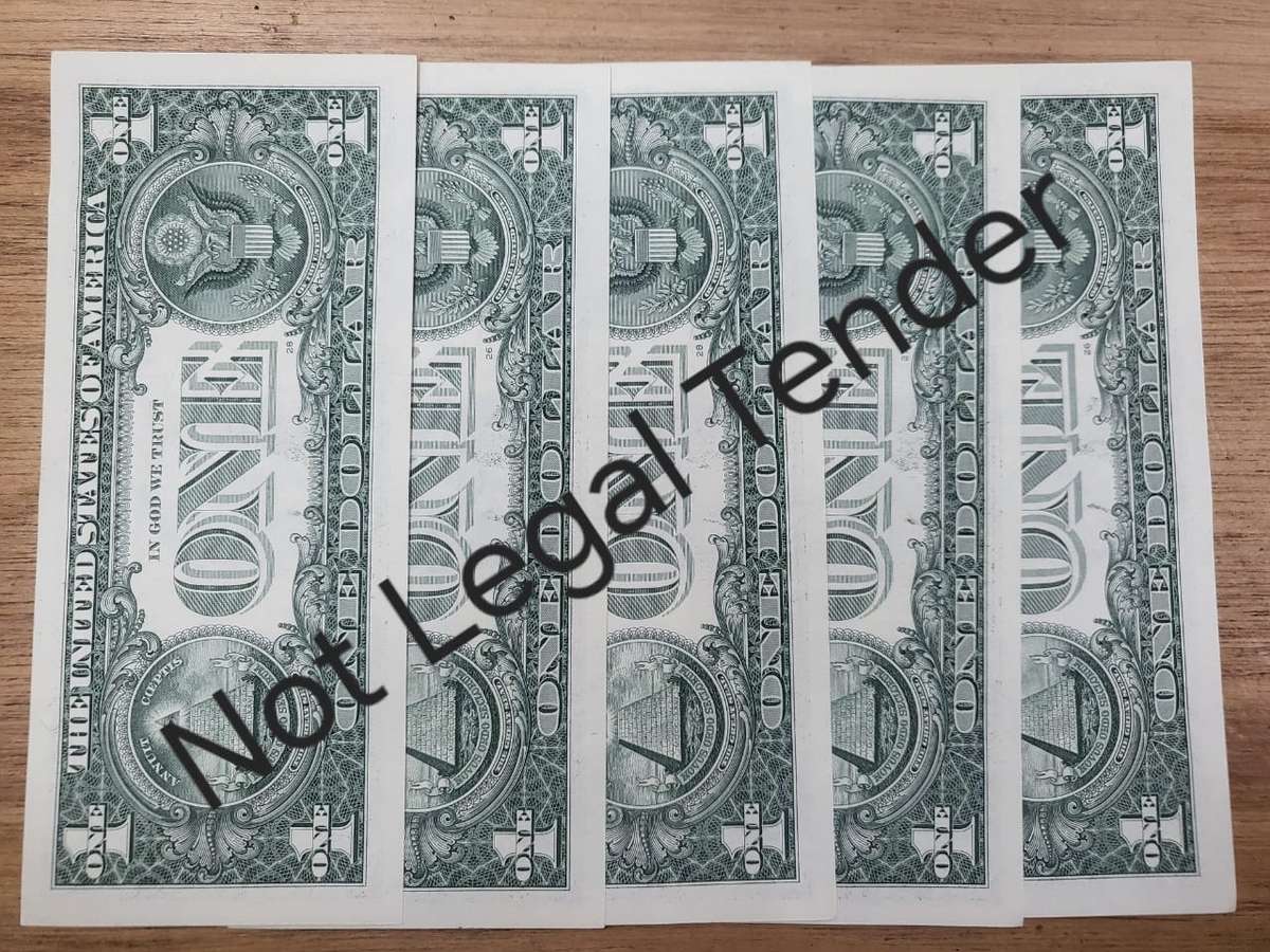 US Dollar Note Sequel Pack (5) : F95058766D-F95058770D - UNC