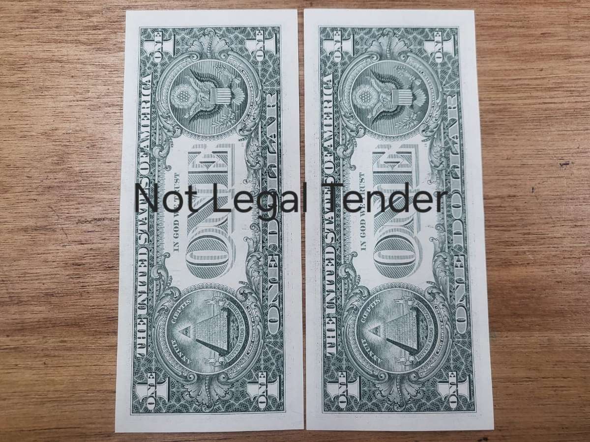 US Dollar Note Sequel Pair (2) : B88544537A-B88544538A - UNC