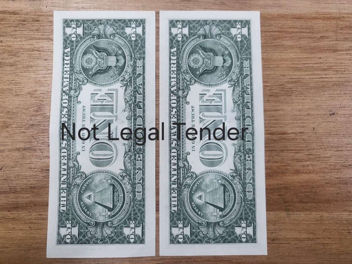US Dollar Note Sequel Pair (2) : I102345656A-I0234566A - UNC