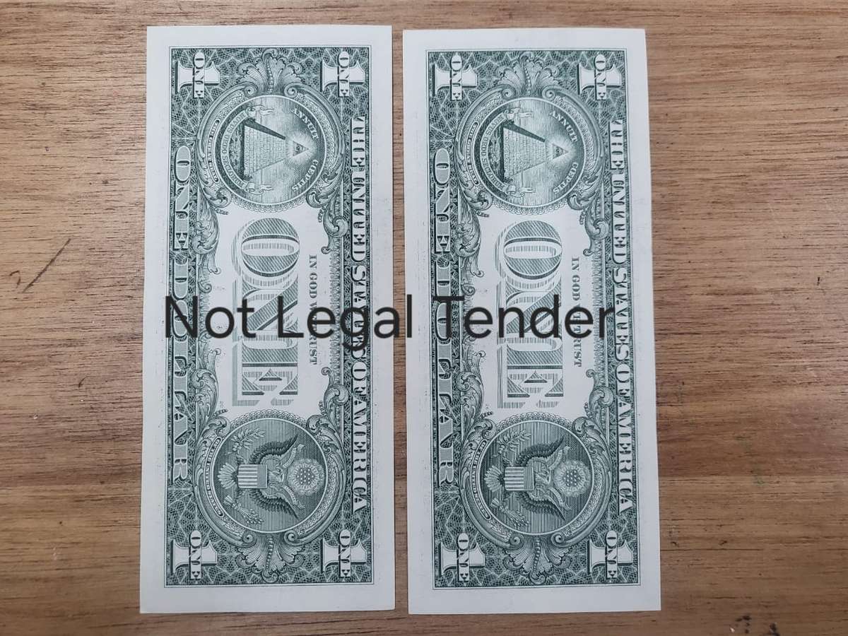 US Dollar Note Sequel Pair (2) : B88544780A-B8854481A - UNC