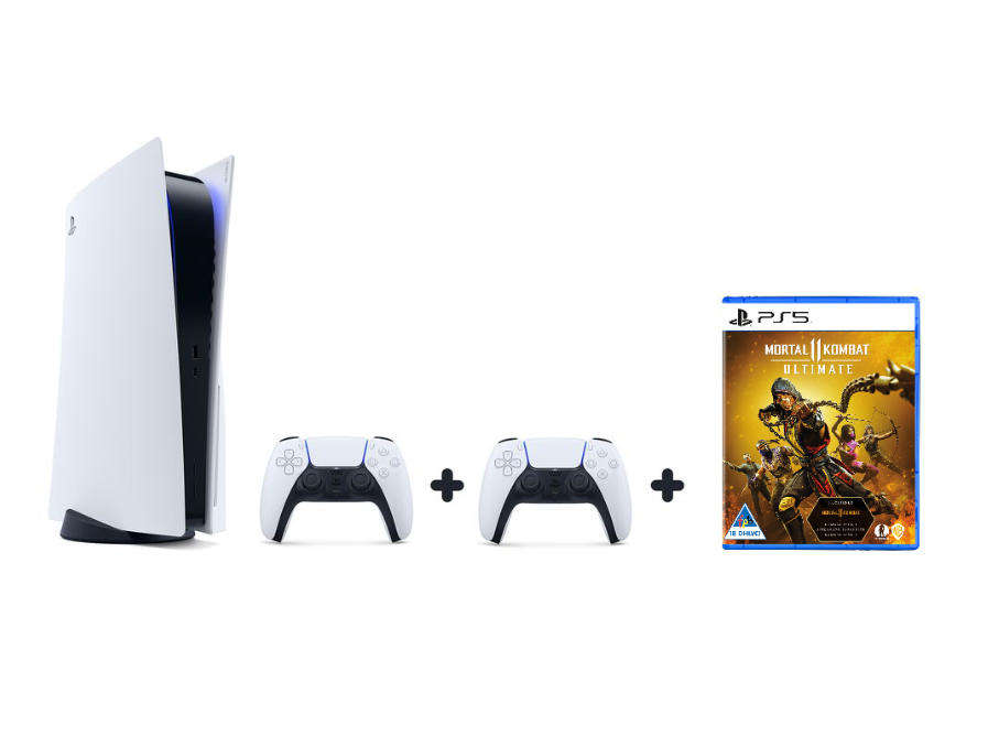 Sony Playstation 5 Disc Edtion + 2 Controllers & 2 Games