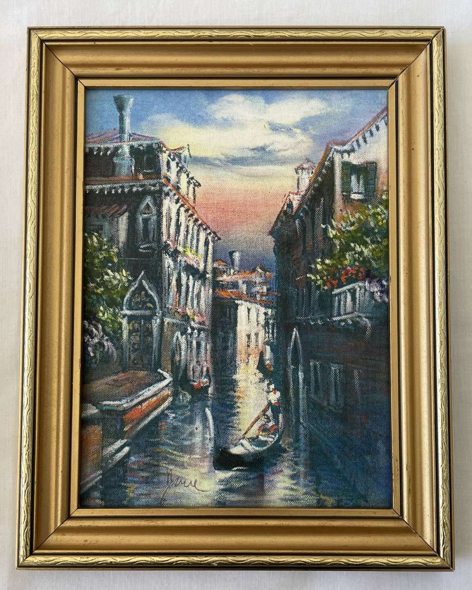 ORIGINAL - VENICE OIL PAINTING ON CANVAS - SIGNED