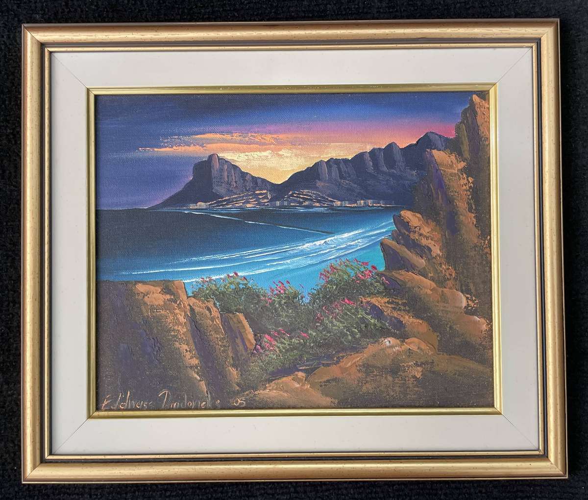 ORIGINAL - EDELWEISS DIEDERICKS -  OIL ON BOARD SIGNED AND DATED -  HOUT BAY