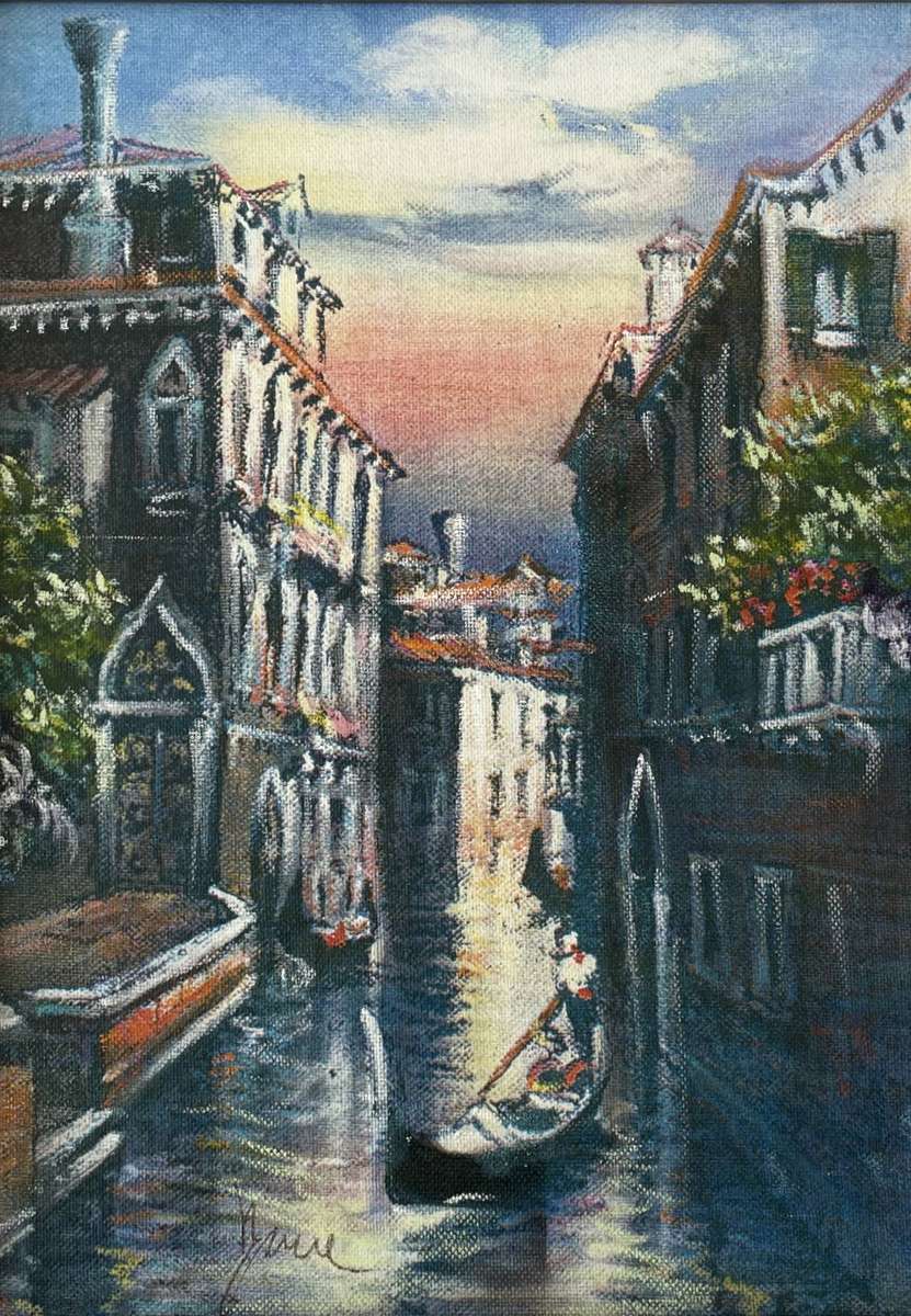 ORIGINAL - VENICE OIL PAINTING ON CANVAS - SIGNED