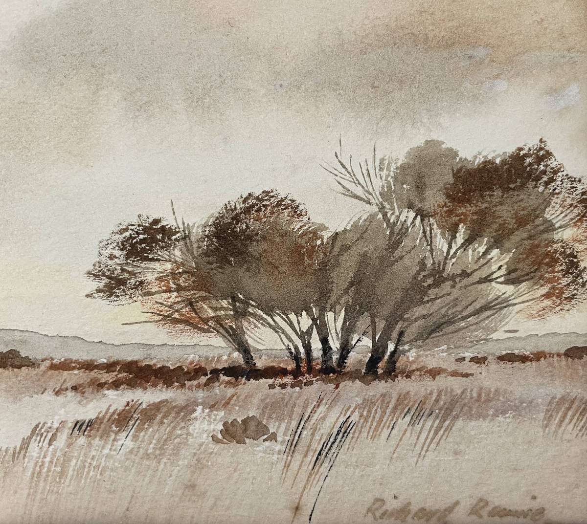 ORIGINAL RICHARD  RENNIE - WATER COLOUR - SIGNED