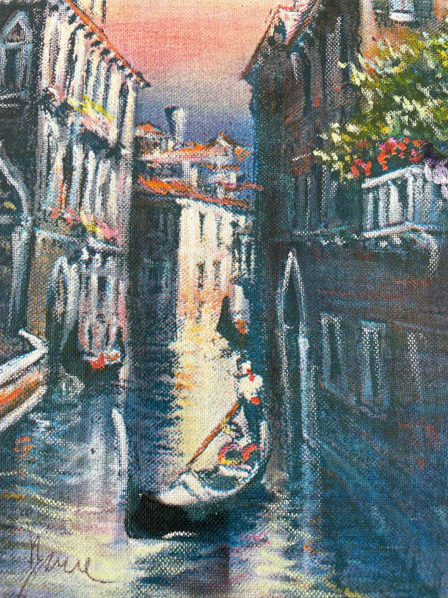 ORIGINAL - VENICE OIL PAINTING ON CANVAS - SIGNED