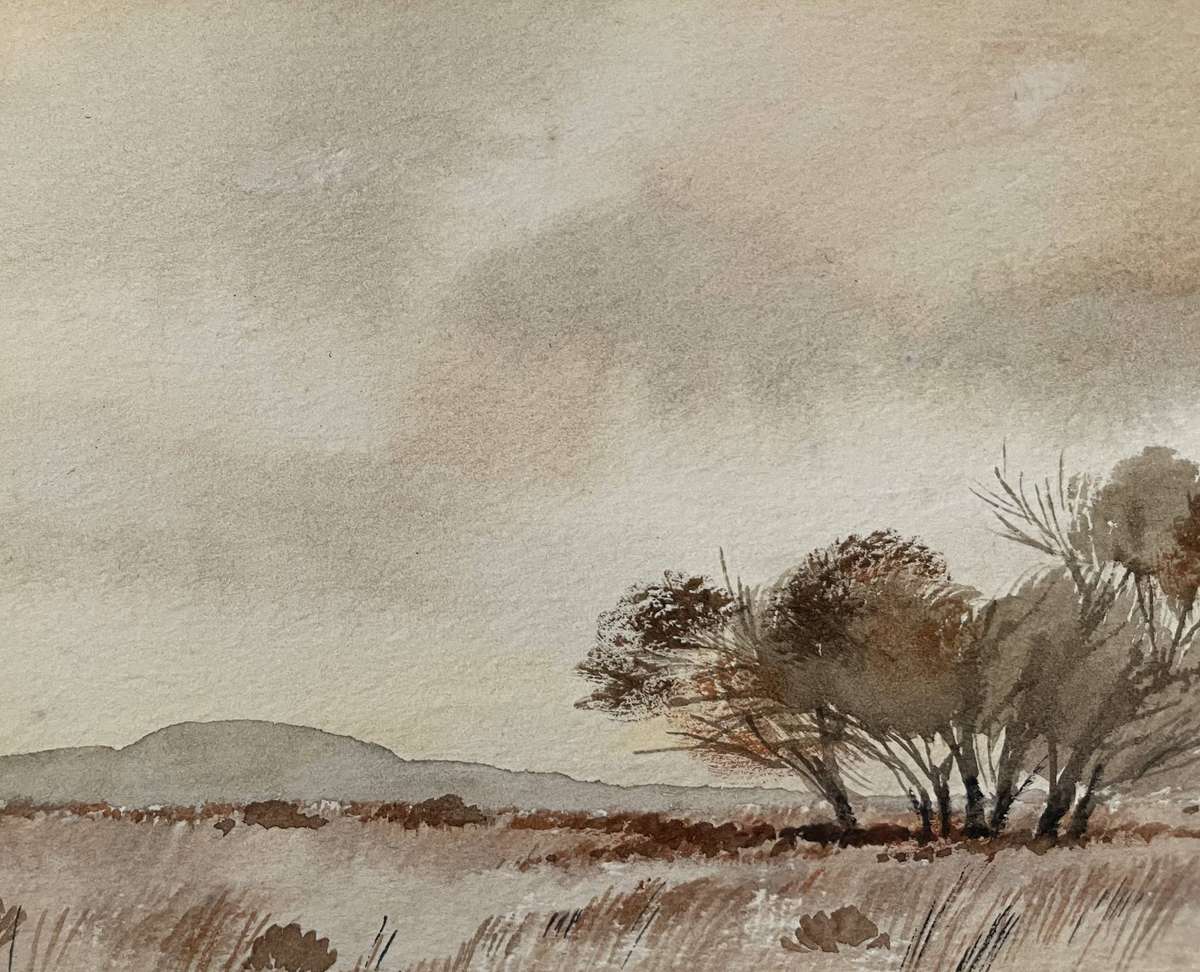 ORIGINAL RICHARD  RENNIE - WATER COLOUR - SIGNED