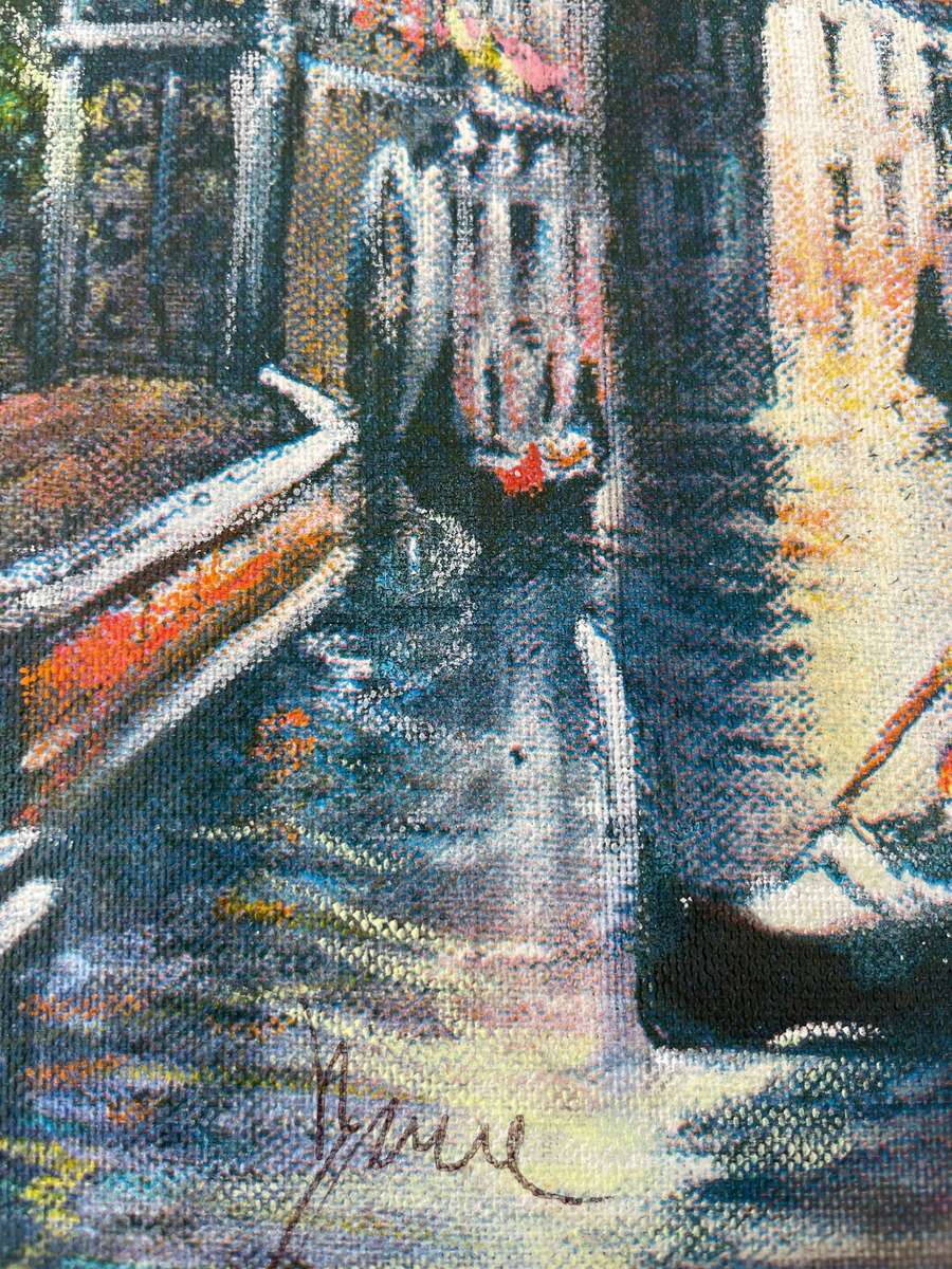 ORIGINAL - VENICE OIL PAINTING ON CANVAS - SIGNED