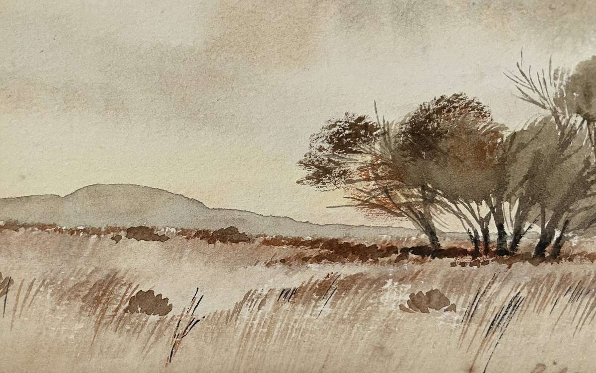 ORIGINAL RICHARD  RENNIE - WATER COLOUR - SIGNED