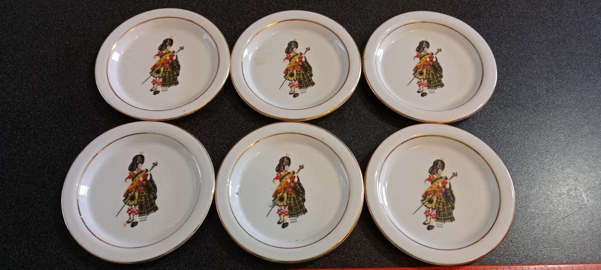 Rare Porcelain Coasters - John Dewar White Horse Whisky