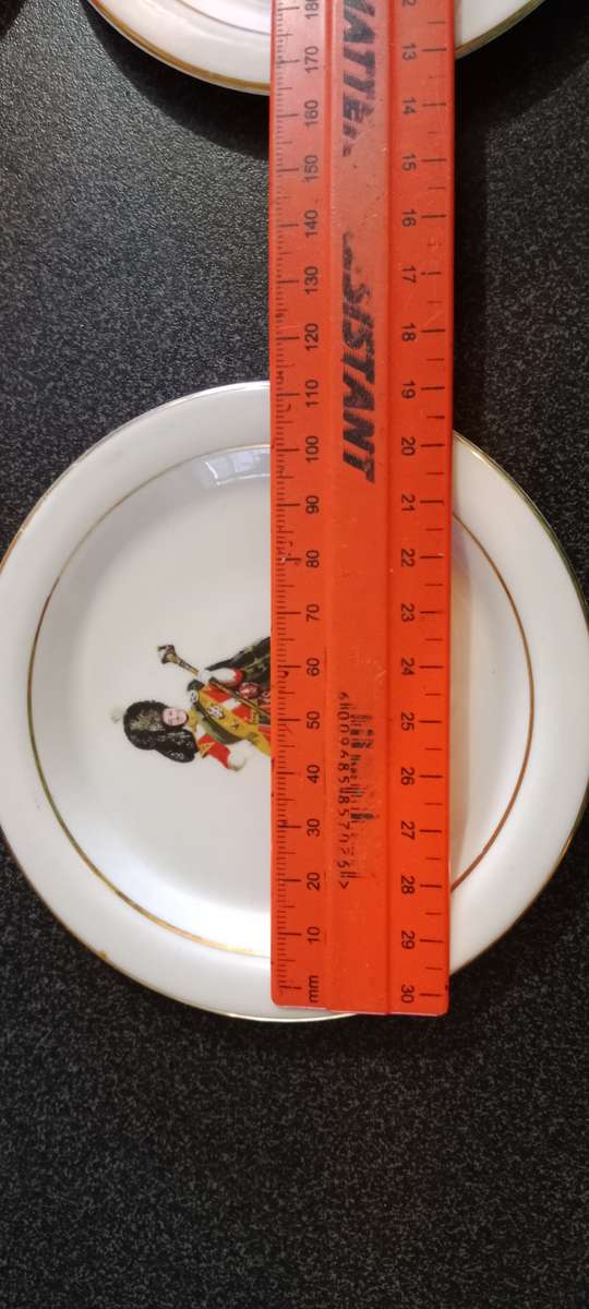 Rare Porcelain Coasters - John Dewar White Horse Whisky