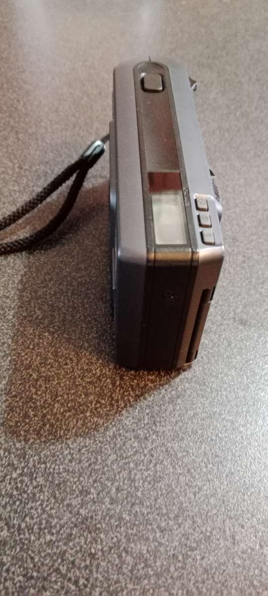 Pentax Espio 80 Zoom Black Blue Navy 35mm Film Camera From JAPAN