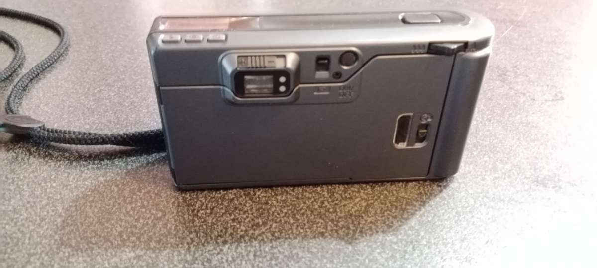 Pentax Espio 80 Zoom Black Blue Navy 35mm Film Camera From JAPAN