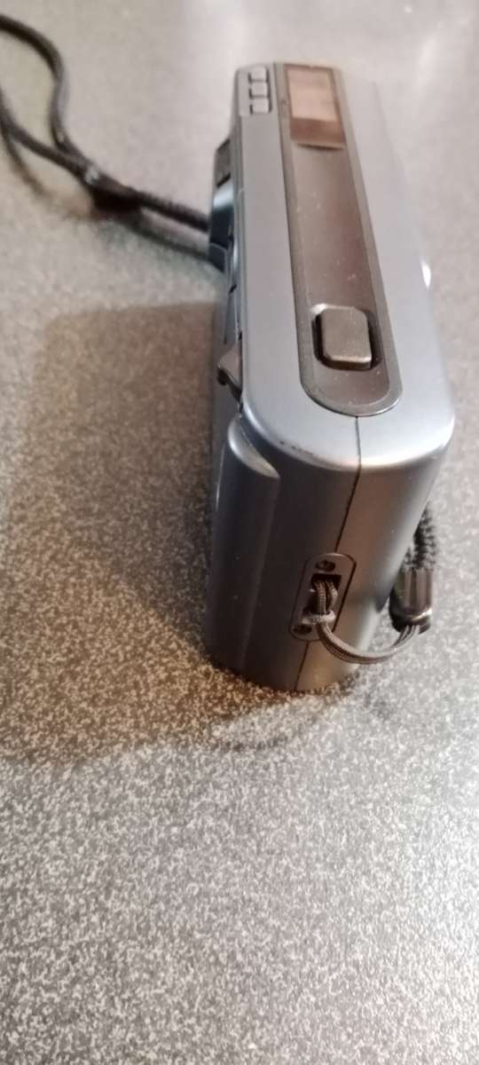 Pentax Espio 80 Zoom Black Blue Navy 35mm Film Camera From JAPAN