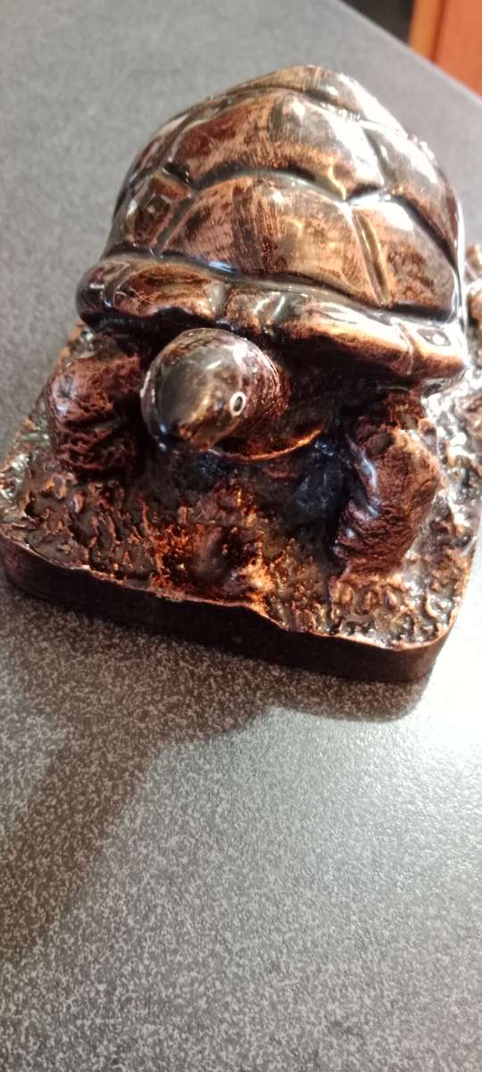 Vintage Tortious Sculpture from Seychelles
