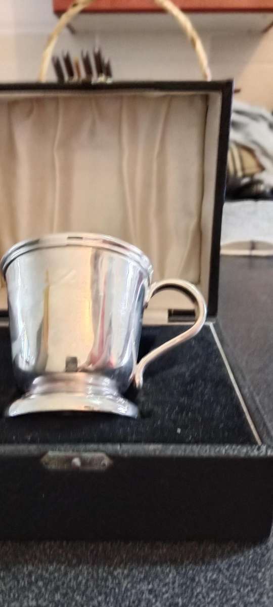 Vintage Silver Christening Cup