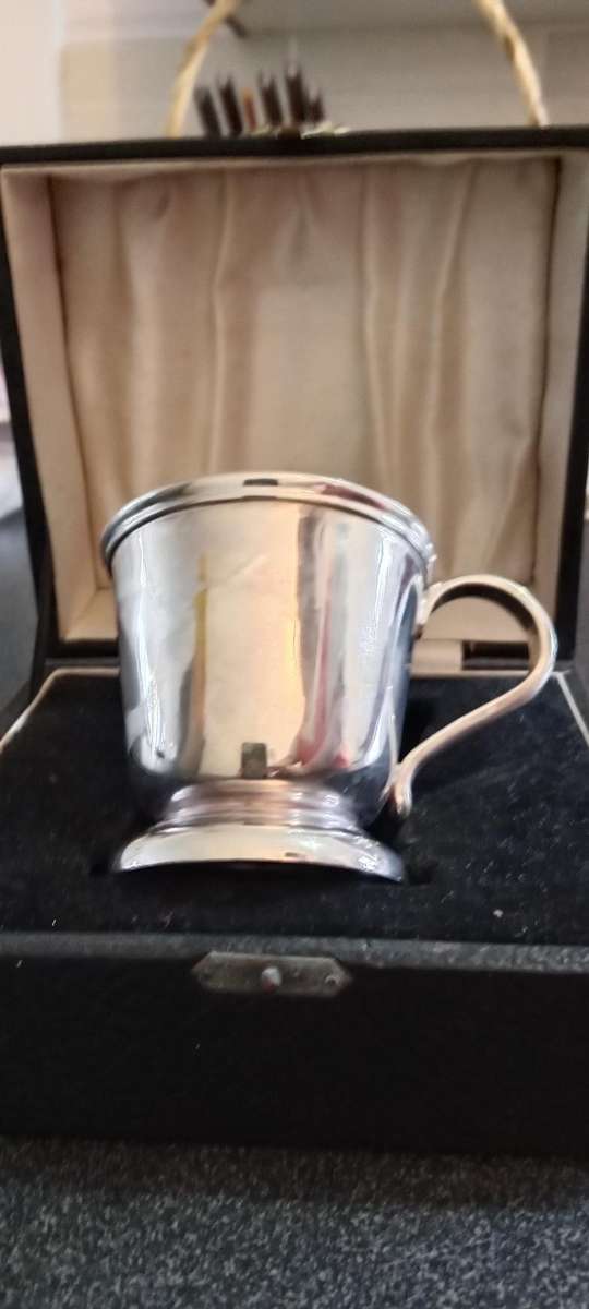 Vintage Silver Christening Cup